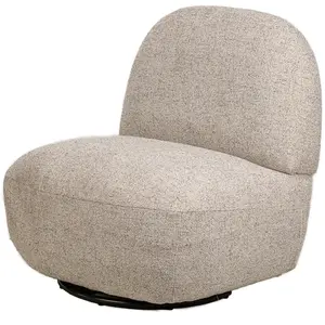 3S. x Home Fauteuil Swivel Pivotant Scandinave Design gris