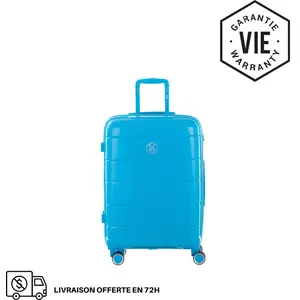 GYLBAG VALISE RIGIDE BLEU LIGHT CH3 MOYENNE (TAILLE M) pas cher