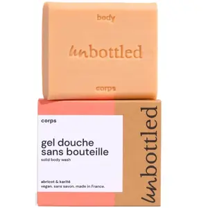 Unbottled Gel Douche sans bouteille Abricot & Karité 110gr pas cher