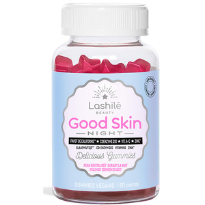 Lashilé Beauty Good Skin Night Peau Revitalisée Durant la Nuit 60 GummiesVendu paramazon