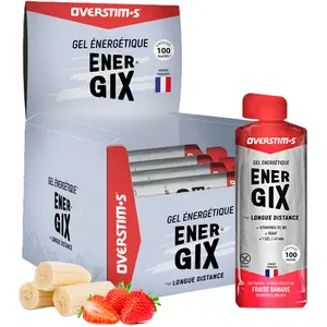 Overstims Boîte De Gels énergétiques Energix Fraise Et Banane 34g 10 U... pas cher