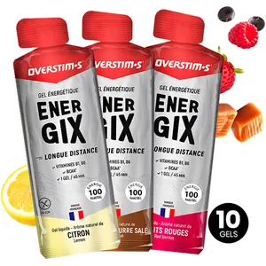Overstims Boîte De Gels énergétiques Energix Saveurs Assorties 34g 10 ... pas cher