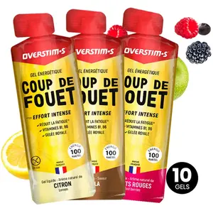 Overstims Boîte De Gels énergétiques Coup De Fouet 34g 10 Unités One S...