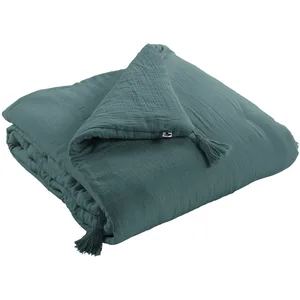 L'EFFET PAPILLON Edredon Gaze de Coton 150 x 150 cm GAIA coloris CanardVendu parcarrefour
