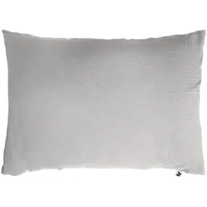 Taie d'oreiller en gaze de coton GAIA - L'EFFET PAPILLON - Nuage - Rec... pas cher