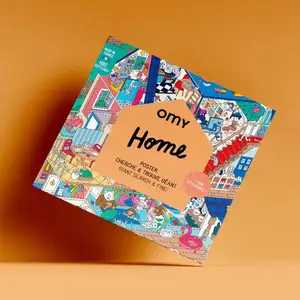 Omy Poster à stickers - Maison pas cher