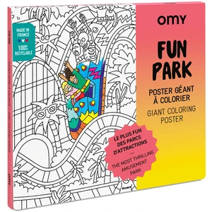 Non communiqué Poster géant à colorier Fun Park - 70x100cm pas cher