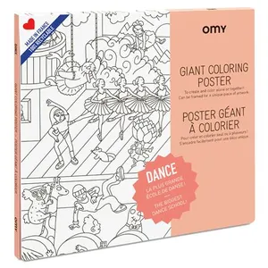 Comparateur de prix : Omy - Poster Géant À Colorier - Dance