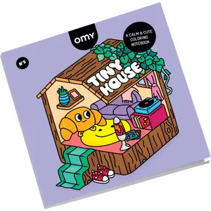 Livre de coloriage Cozy Art Tiny House - Omy