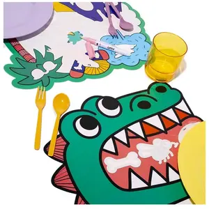 Omy - Set de table magique à colorier Vert taille unique pas cher