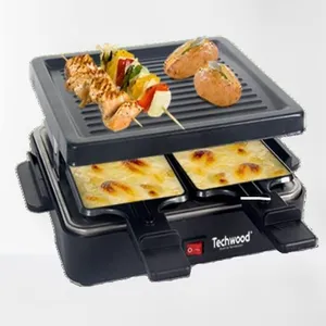 Comparateur de prix : Techwood TRA-46 Raclette 4 Personnes