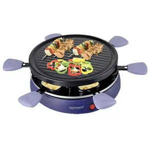 Raclette Techwood 6 Personnes - Poelons Avec Manche Violet pas cher