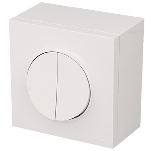 Double interrupteur en saillie va et vient Schneider Odace BOIT-S52021...