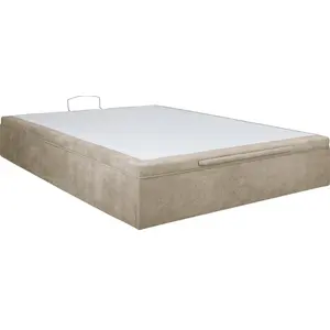 UB DESIGN Coffre Leo EP 160x200cm Bronx beige LEO-COF-EP-1620-BRBE pas cher