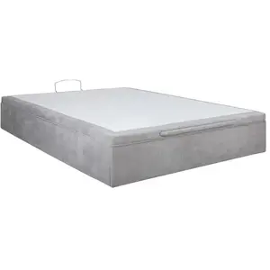 Comparateur de prix : UB DESIGN Sommier 140 x 190 Coffre Leo EP 140x190cm Bronx gris clair