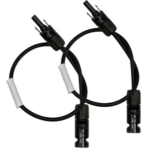 STAUBLI 2x05m Allonge câble solaire 4mm² - MC4 - (Noir - Noir)Vendu parcdiscount