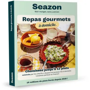 Coffret cadeau Seazon Repas gourmets à domicile pas cher