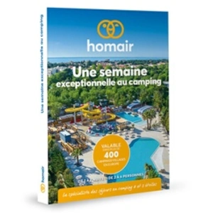 Coffret cadeau Homair Une semaine exceptionnelle au camping pas cher