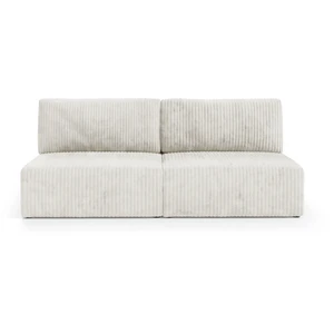 Nazar Canapé 3 places convertible en velours beige pas cher