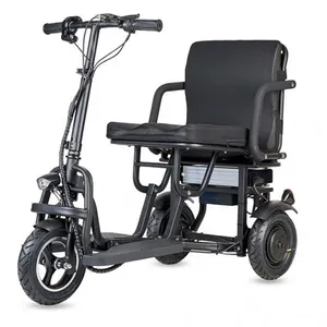 Trottinette électrique 3 roues PMR stable noir et rouge et séniors BOL...Vendu parcdiscount