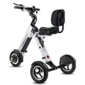 MATE 4 trottinette électrique 3 roues pliable pneus pleins et dosseret...Vendu parcdiscount