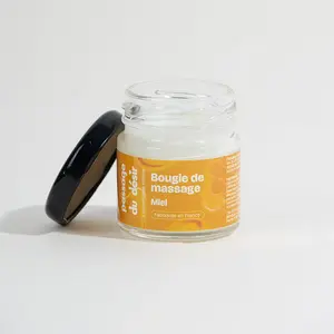 Mini bougie de massage - Miel pas cher