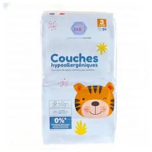 PHARMABABY Couches hypoallergéniques taille 3 - 4à9kg x54 couches pas cher
