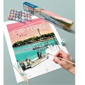 La Loutre Peinture par Numéros - Cap Ferret pas cher