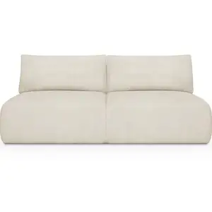 HOMIFAB Canapé Jasper 3PL VC beige pas cher