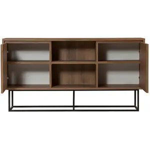 Concept-Usine Brezno - Buffet 2 Portes 6 Espaces De Rangement 140 Cm pas cher