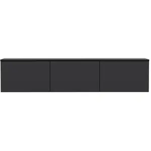 Concept-Usine NAEL - Meuble TV contemporain anthracite avec rangement 160 cm pas cher