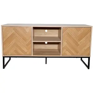 Comparateur de prix : Concept-Usine Chevron - Buffet Effet Chevron 2 Portes Et 2 Niches