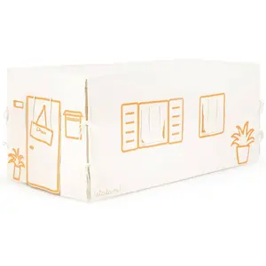 Comparateur de prix : Ratatam Cabane de table Maison Orange et Beige (90 x 200 cm)