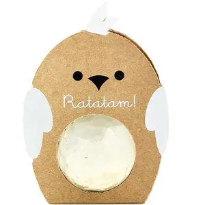 Balle rebondissante facette oiseau Blanc