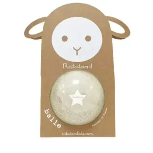 Ratatam! Ratatam - Petit Ballon Pailleté Mouton Argent 10 Cm pas cher