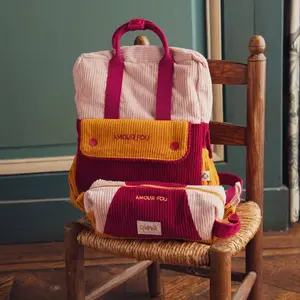 Chamaye Trousse scolaire en velours Amour Fou pas cher