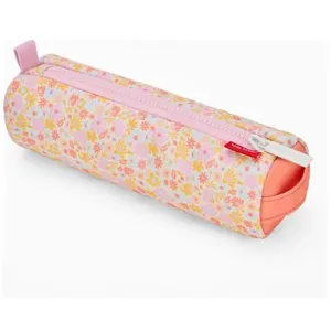 Trousse simple compartiment Retro Flowers pas cher
