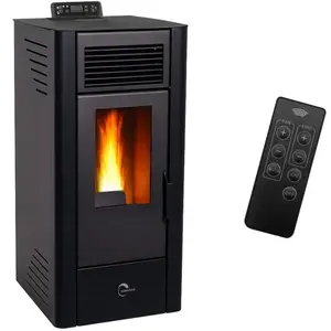 Comparateur de prix : Poêle à granulés étanche Anita 116 kW Noir Sannover