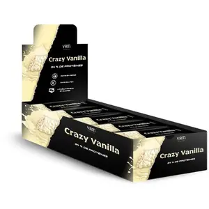 Barres protéinées Yam Nutrition - Crazy Bar - Vanille Boite de 18