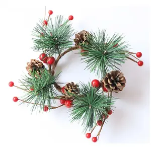 Guirlande Rouge d'Ornements de Noël pas cher