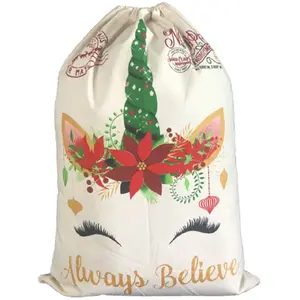 C278 Christmas Licorne Sac Cadeau pas cher