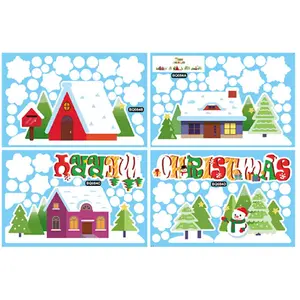 Stickers Noël Bonhomme de Neige pas cher