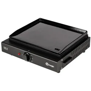 Plancha electrique 2000w plaque fonte émaillée 43x37cm Somagic 804337 pas cher