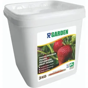 R’Garden - Engrais Organique Fraise, Framboise et Fruit Rouge - Engrais Ecologique - Fertilisant Naturel - Nourrit en ProfondeurVendu parcdiscount