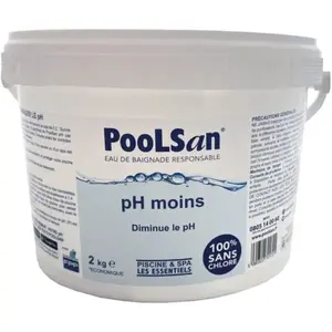 Correcteur de pH moins piscine Poolsan seau 2 kg