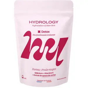 HYDROLOGY Pastilles aromatisées - Detox - Fruits rouges & sureau - 15 billes
