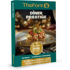 Comparateur de prix : JungleGift Coffret cadeau TheFork - Dîner prestige