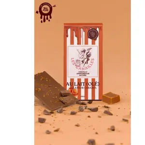 Tablette chocolat aphrodisiaque lait et éclats de caramel 100 g