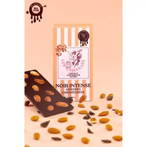 Comparateur de prix : Les Canailles - Chocolat Aphrodisiaque - Noir Amandes Caramélisées