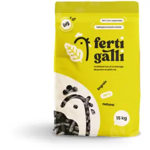 UKAL Engrais à base de fientes de poules - Sac de 15 kg FERTI GALLI pas cher